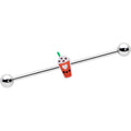14G Sweet Pumpkin Frappe Thanksgiving Industrial Barbell 38mm