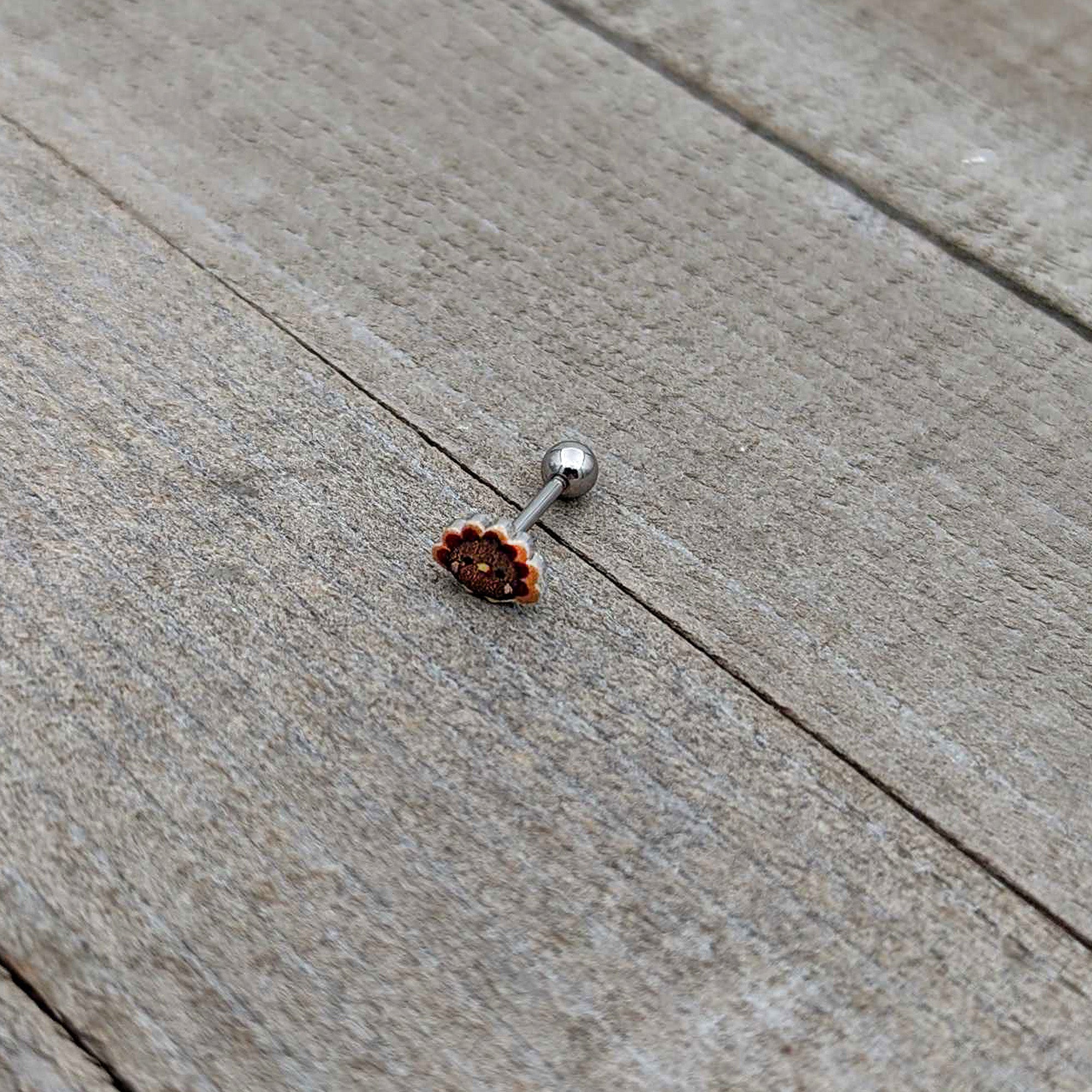 16G 5/16 Sweet Tiny Turkey Thanksgiving Cartilage Tragus Earring