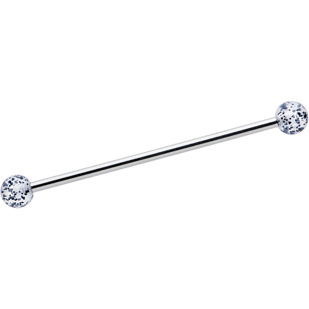 14G Black Tie Ghosts Glow in Dark Industrial Barbell 38mm Set of 3
