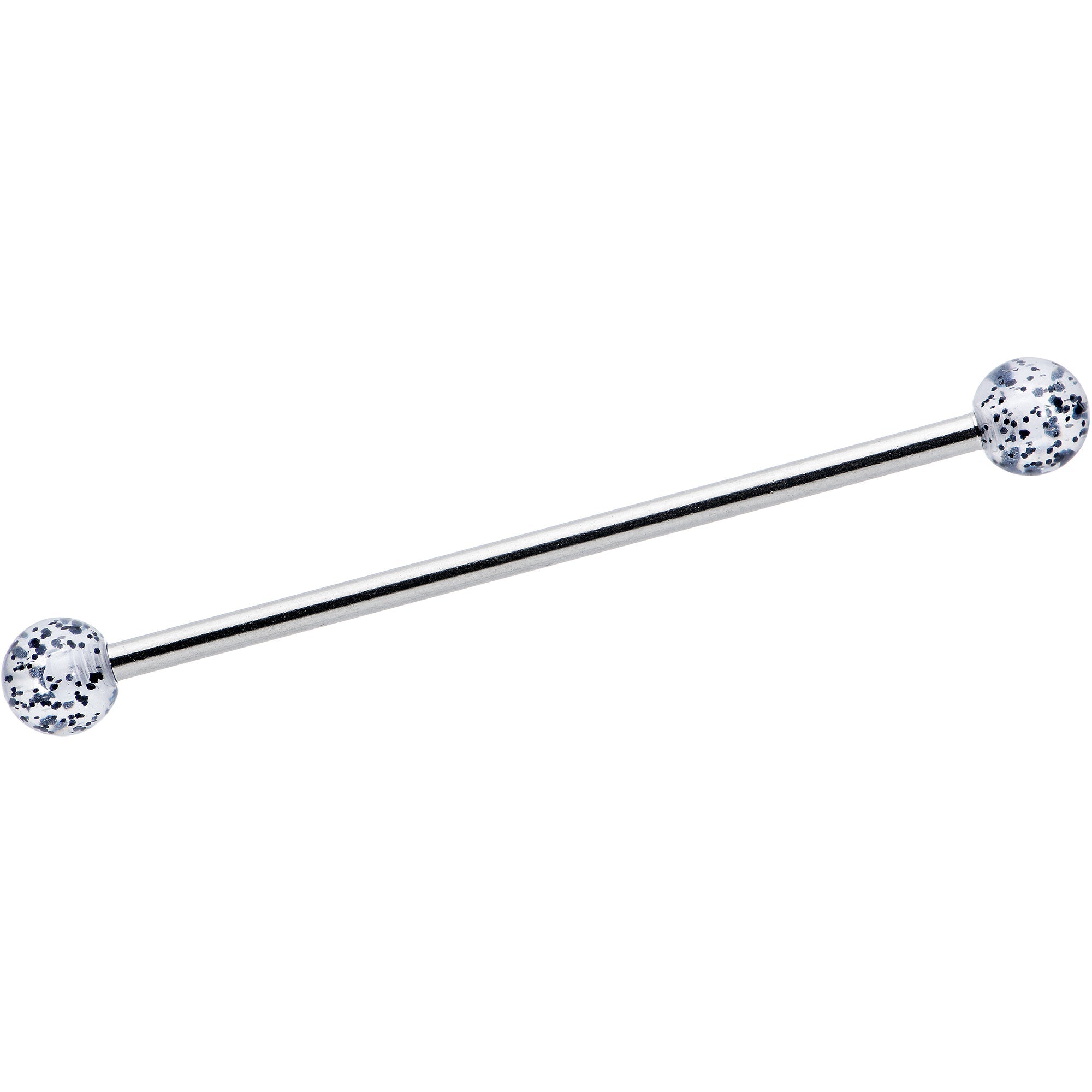 14G Black Tie Ghosts Glow in Dark Industrial Barbell 38mm Set of 3