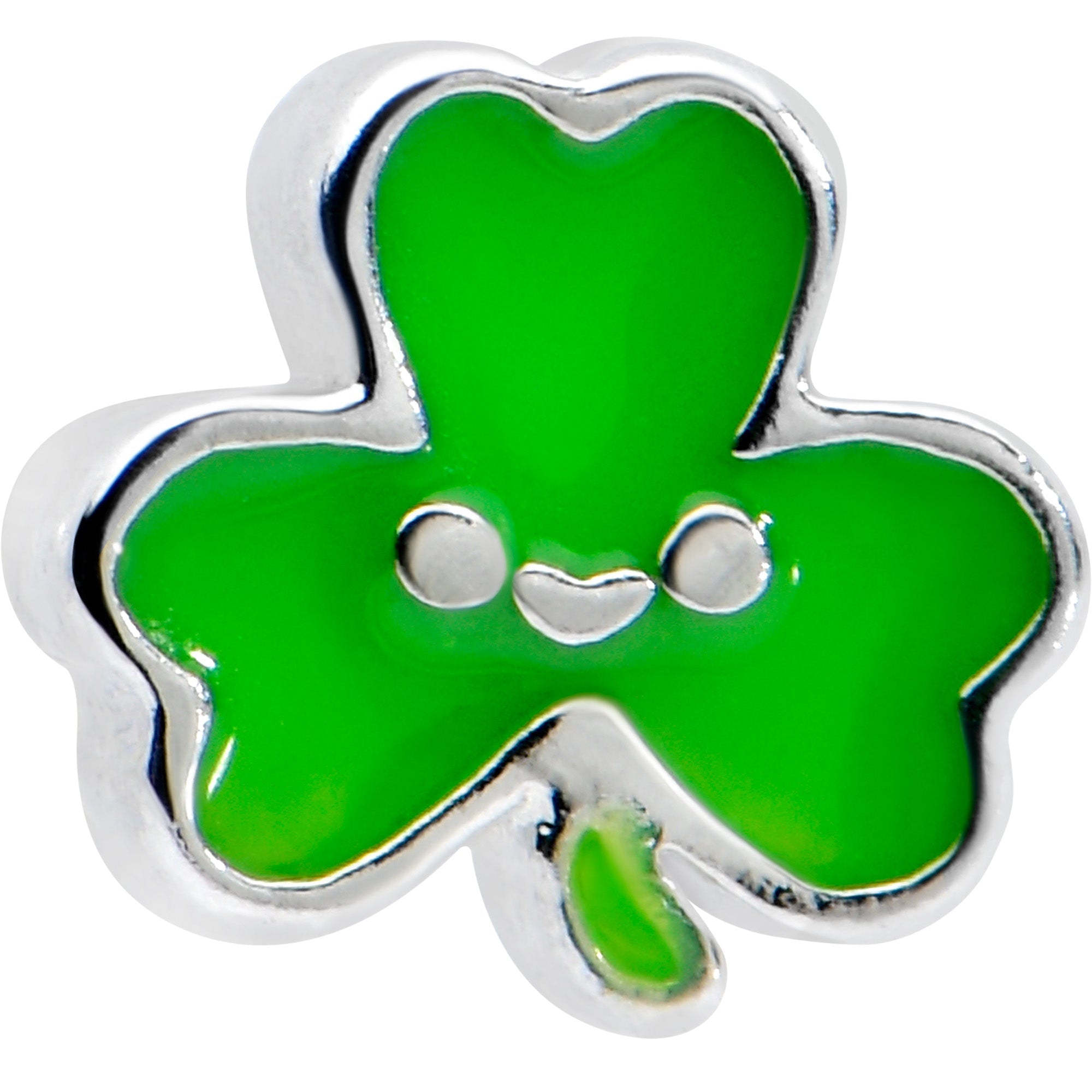 16G 5/16 Sweet Happy Shamrock St Patricks Labret Monroe Tragus