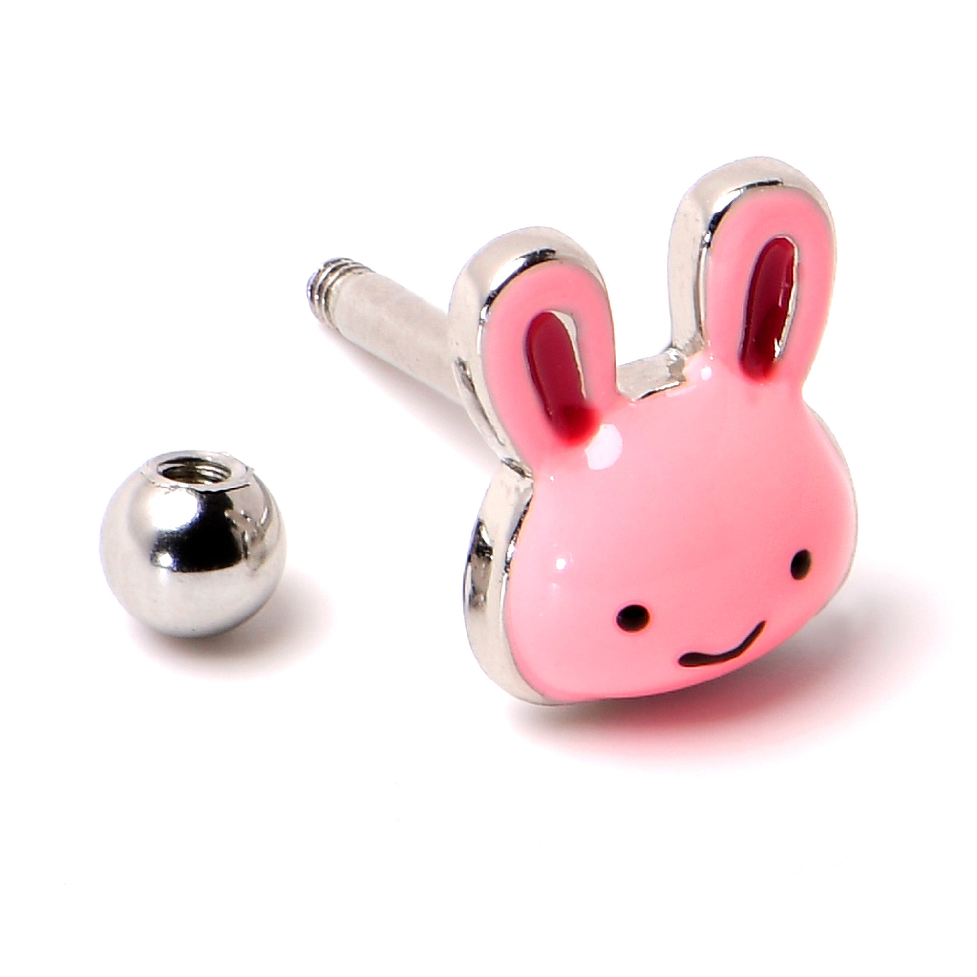 16G 5/16 Kawaii Cutie Easter Bunny Cartilage Tragus Earring