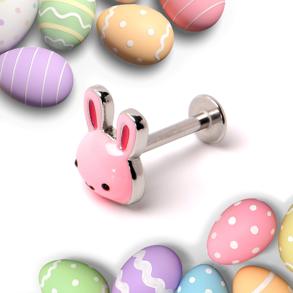 16G 5/16 Kawaii Cutie Easter Bunny Labret Monroe Tragus
