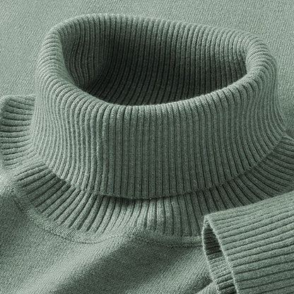 Mens Thermal Turtleneck Sweater For Layering Under Knitwear