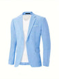 Mens Korean-style Slim-fit Single-breasted Casual Blazer