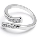 Midi Ring Clear Gem Arc Toe Ring