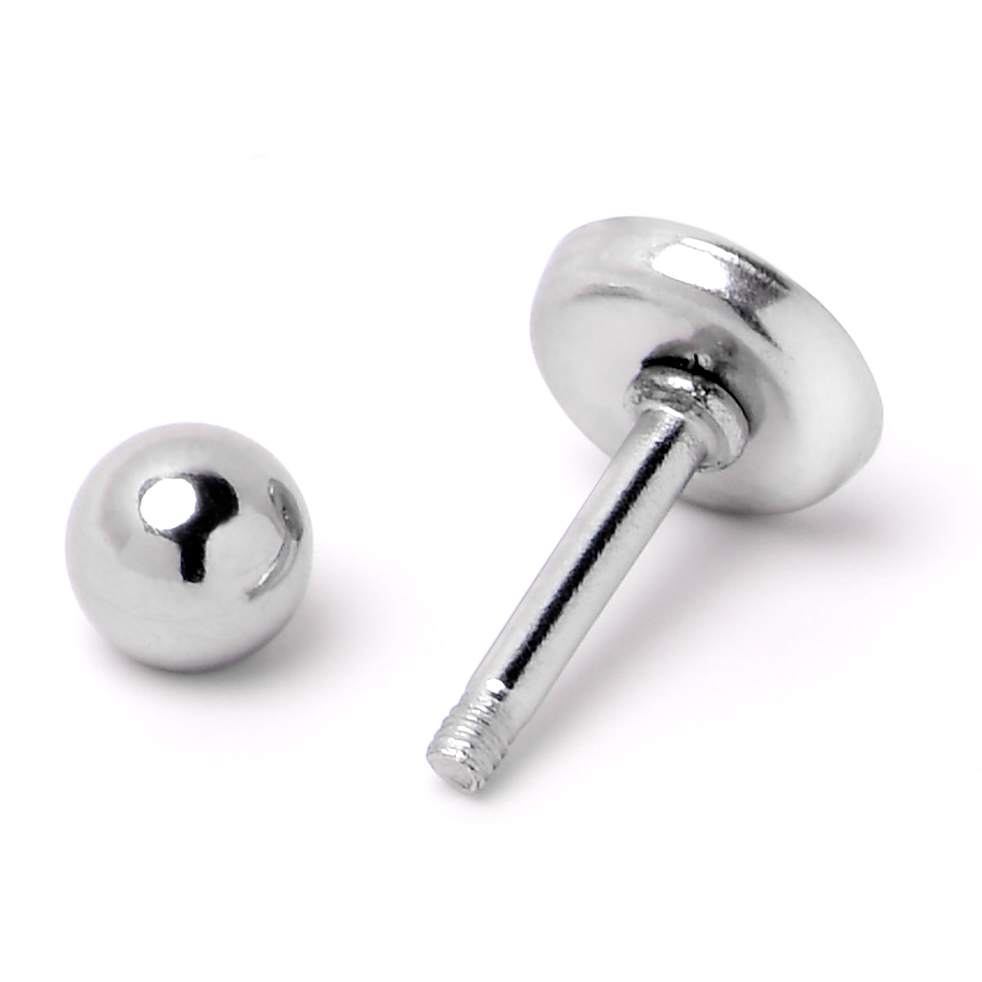 16G 1/4 Heart Flag Patriotic Cartilage Tragus Earring