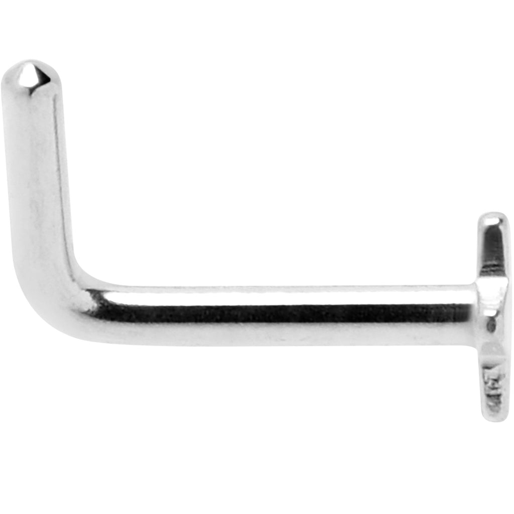 18G 1/4 ASTM F-136 Implant Grade Titanium Star End L Shape Nose Ring