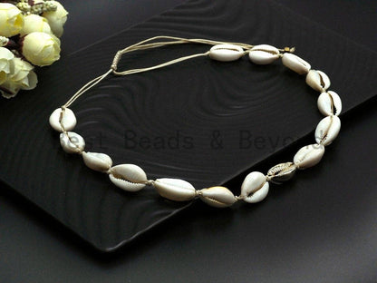 Cowrie Shell Necklace, Cowrie Shell Choker, Cowrie Necklace
