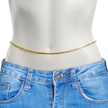27 Inch Gold Tone Luscious Links Stainless Steel Waist Chain