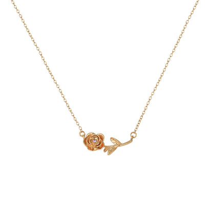 December Birth Flower 3D Pendant Necklace