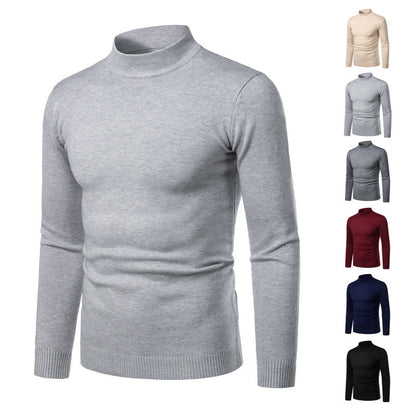 Mens Casual Half-neck Pullover Sweater