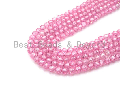 2mm/3mm/4mm High Quality Sparkly Cubic Zirconia Beads, Faceted beads,SKU#U918