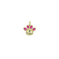 Hot Pink Enamel claw Charm Pendant, Sku#LK1081