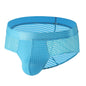 Men's Large Mesh Low Waist Wide Belt Briefs
