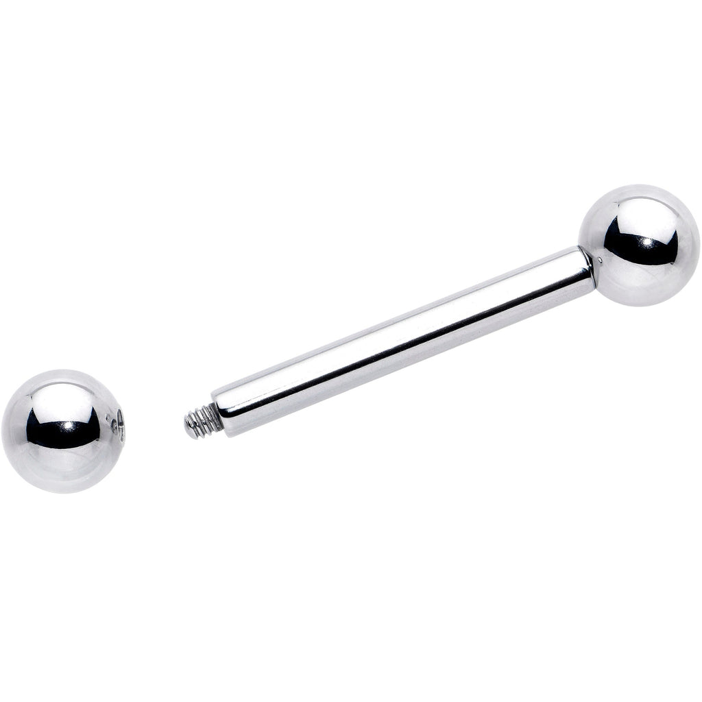 10G Stainless Straight Steel Barbell 3/4 6mm
