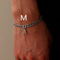 Simple Letter Titanium Steel Bracelet Men's Fashion