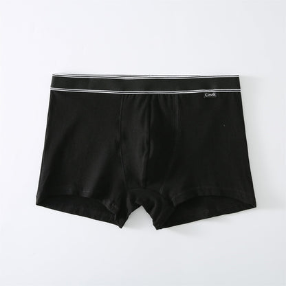 Cotton Mid-rise Boxer Briefs Breathable Men's Underpants