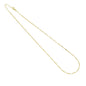 Gold Dainty Flower Link Chain  Necklace, Sku#LD606