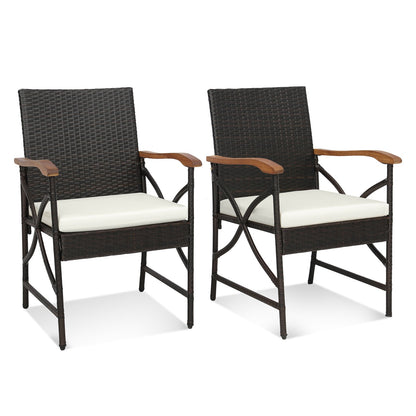 5/7-Piece Outdoor Dining Set with Acacia Wood Table