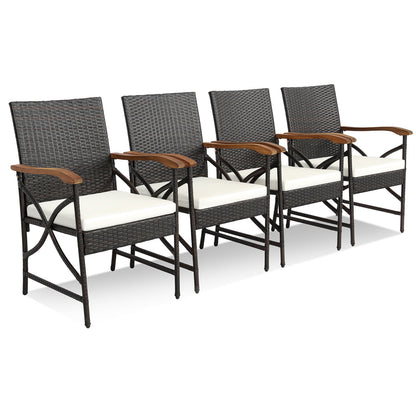 5/7-Piece Outdoor Dining Set with Acacia Wood Table