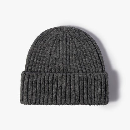 Knitted Cuff Short Fisherman Hat Mens Womens Winter Warm Beanie