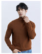 Turn-down Turtleneck Core-spun Knit Sweater For Men Rugged Style