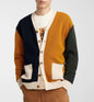 Mens Fashionable V-Neck Casual Knitted Cardigan