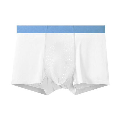 Mens Breathable Summer Thin Boxer Briefs Seamless Boxer Style