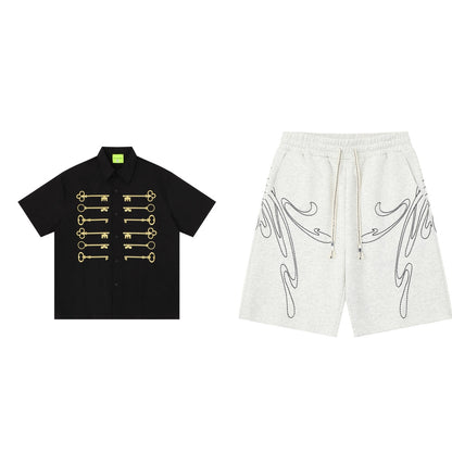 American-style Retro Loose-fit Short-sleeve T-shirt For Spring And Summer