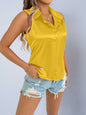 Women's Solid Color Casual Color Satin Face Ding Shirt