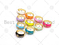 Pave Baguette CZ Colorful Enamel Adjustable Ring,Sku#X241