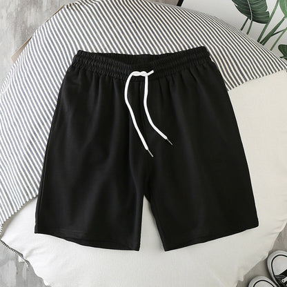 Mens Solid-Color Sports And Leisure Shorts
