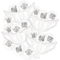 24pcs White Funeral Memorial Balloons with 4pcs White Dove Balloon Remembrance to Release in Sky for Happy Heavenly Birthday Anniversary Death In Memory of Life Funeral Party Supplies Decorations