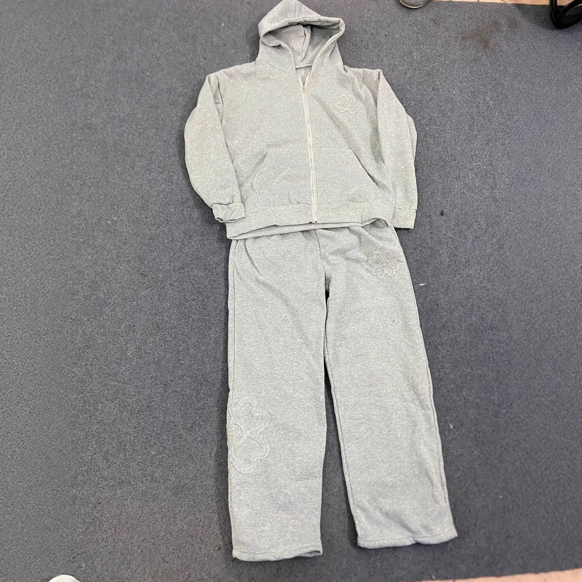 Loose-fit Tailored Hooded Zip-up Sweatshirt Jacket