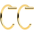 20G Bar Implant Grade Titanium Open Hoop Earrings
