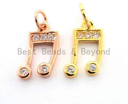 Pave Music Symbol charm