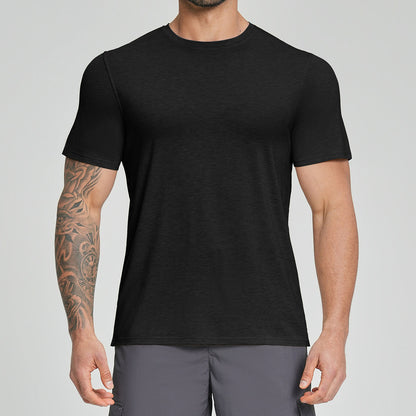 Mens Breathable Sports Outdoor Short-sleeve Shirt