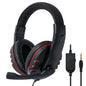 STEVVEX Professional 3.5mm Wired Gaming Headset Deep Bass Game Earphone Gamer Headphones with Microphone for PC Computer Laptop PS4