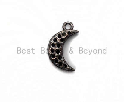 Micro Pave Crescent Moon Charm SKU#B98