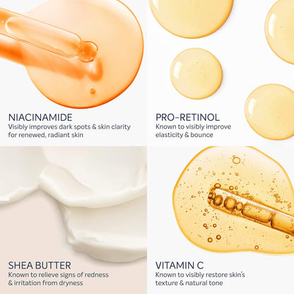 Dove Body Cream Serum Niacinamide + Even Tone for Dark Spots and Uneven Tone with Vitamin C, Pro-Retinol and Shea Butter Lotion, 8 oz