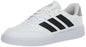 adidas Womens Courtblock Sneaker White/Black/Silver Metallic 6.5