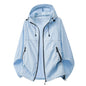 Mens Summer Hooded Sun-Protective Lightweight Jacket