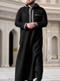 Middle Eastern Men's Robe With Long Sleeves And A Hood For International Trade