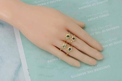 CZ Star Adjustable Ring, Sku#X314