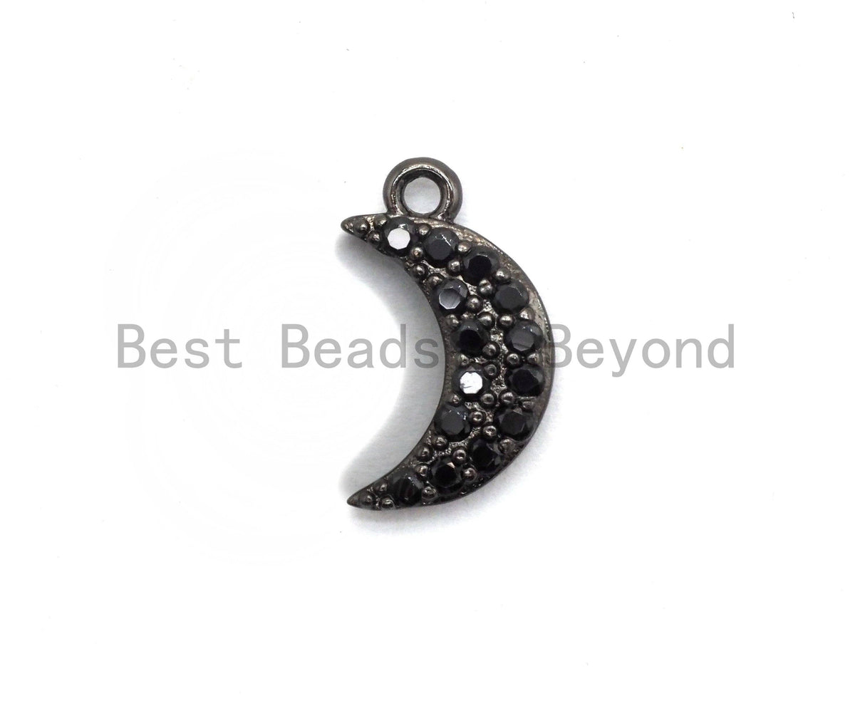 Micro Pave Crescent Moon Charm SKU#B98