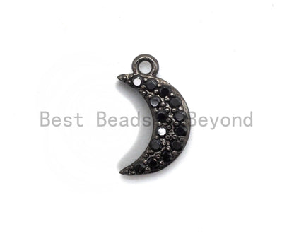 Micro Pave Crescent Moon Charm SKU#B98