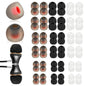 AOZUO 72PCS Replacement Earbud Tips Silicone Ear Bud Tips Soft Earbud Covers for in-Ear Headphones(Inner Hole 4.5mm -6mm) Earphone S/M/L (Gray)