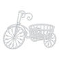 White Bicycle Planter