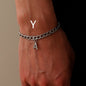 Simple Letter Titanium Steel Bracelet Men's Fashion